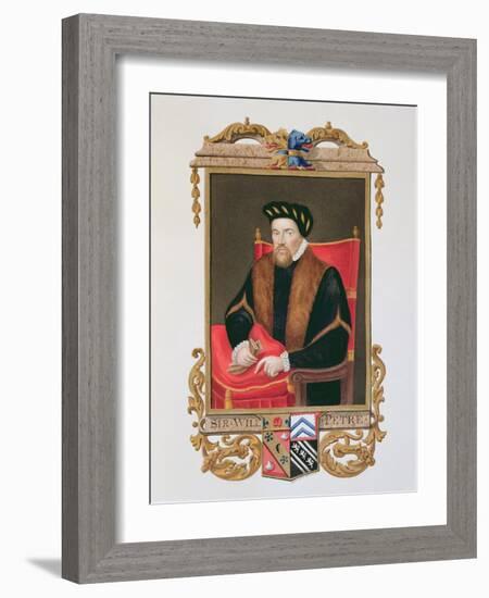 Portrait of Sir William Petre-Sarah Countess Of Essex-Framed Giclee Print