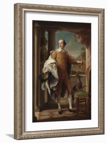 Portrait of Sir Wyndham Knatchbull-Wyndham, 1758-59-Pompeo Girolamo Batoni-Framed Giclee Print