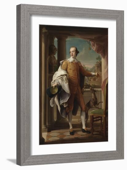 Portrait of Sir Wyndham Knatchbull-Wyndham, 1758-59-Pompeo Girolamo Batoni-Framed Giclee Print