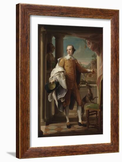 Portrait of Sir Wyndham Knatchbull-Wyndham, 1758-59-Pompeo Girolamo Batoni-Framed Giclee Print