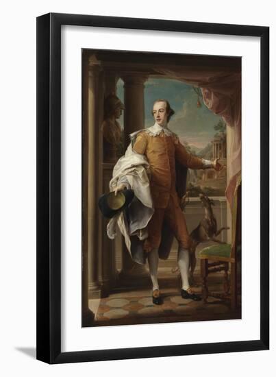 Portrait of Sir Wyndham Knatchbull-Wyndham, 1758-59-Pompeo Girolamo Batoni-Framed Giclee Print