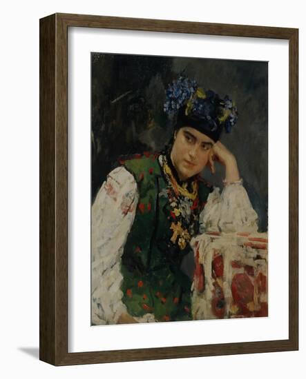 Portrait of Sofia Dragomirov, 1889-Valentin Alexandrovich Serov-Framed Giclee Print