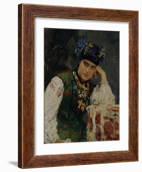 Portrait of Sofia Dragomirov, 1889-Valentin Alexandrovich Serov-Framed Giclee Print