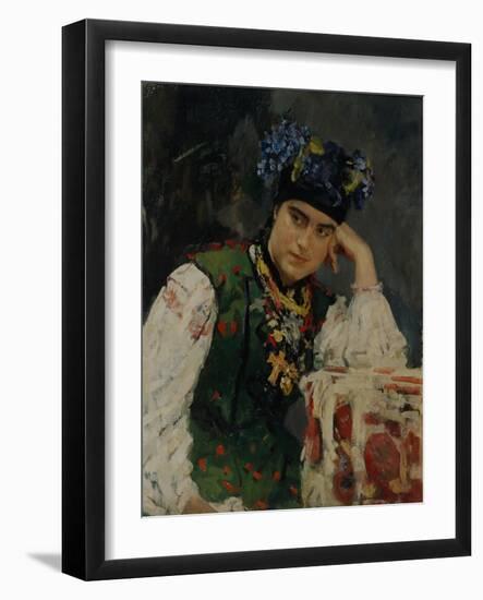 Portrait of Sofia Dragomirov, 1889-Valentin Alexandrovich Serov-Framed Giclee Print