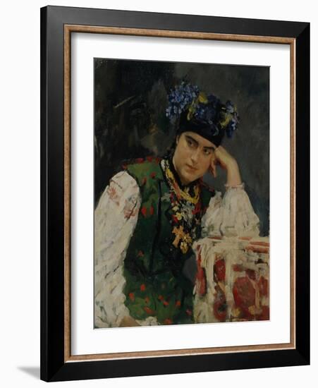 Portrait of Sofia Dragomirov, 1889-Valentin Alexandrovich Serov-Framed Giclee Print