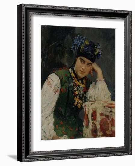 Portrait of Sofia Dragomirov, 1889-Valentin Alexandrovich Serov-Framed Giclee Print