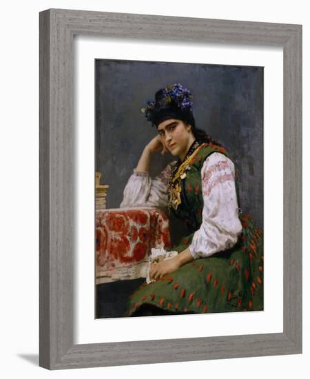 Portrait of Sofia Dragomirova-Lukomskaya, 1889-Ilya Yefimovich Repin-Framed Giclee Print