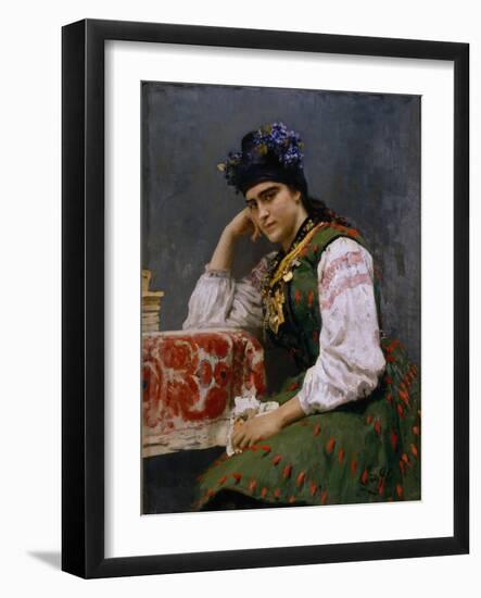 Portrait of Sofia Dragomirova-Lukomskaya, 1889-Ilya Yefimovich Repin-Framed Giclee Print