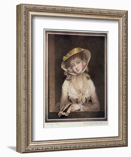 Portrait of Sophia Western-John Hoppner-Framed Giclee Print