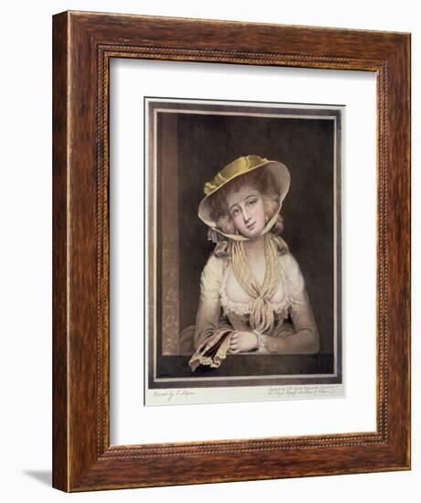 Portrait of Sophia Western-John Hoppner-Framed Giclee Print
