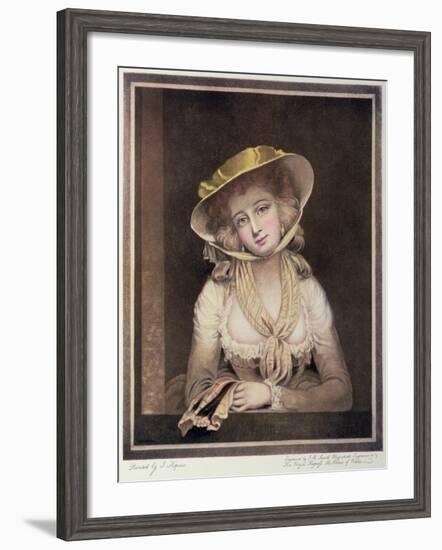 Portrait of Sophia Western-John Hoppner-Framed Giclee Print