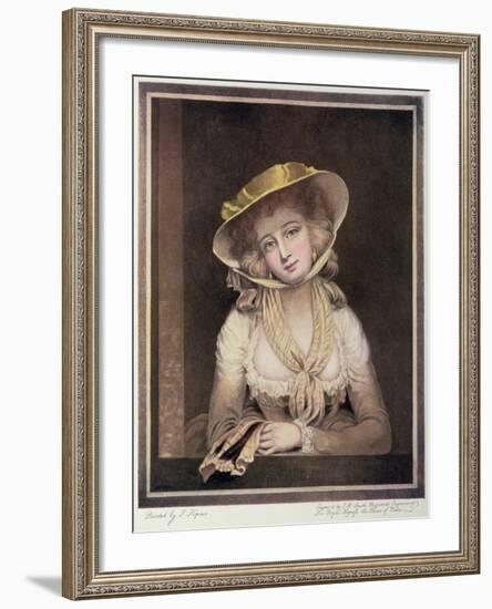 Portrait of Sophia Western-John Hoppner-Framed Giclee Print