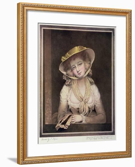 Portrait of Sophia Western-John Hoppner-Framed Giclee Print