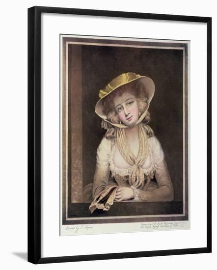 Portrait of Sophia Western-John Hoppner-Framed Giclee Print