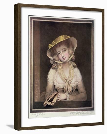 Portrait of Sophia Western-John Hoppner-Framed Giclee Print