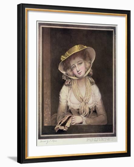 Portrait of Sophia Western-John Hoppner-Framed Giclee Print