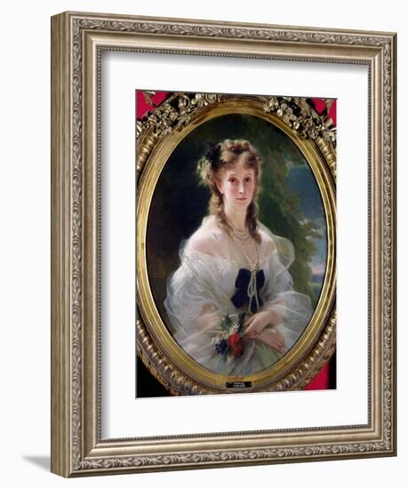 Portrait of Sophie Troubetskoy (1838-96) Countess of Morny, 1863-Franz Xaver Winterhalter-Framed Giclee Print