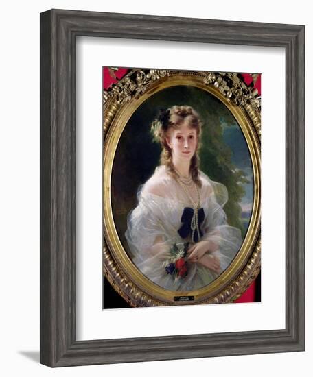 Portrait of Sophie Troubetskoy (1838-96) Countess of Morny, 1863-Franz Xaver Winterhalter-Framed Giclee Print