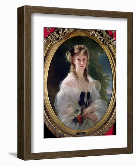 Portrait of Sophie Troubetskoy (1838-96) Countess of Morny, 1863-Franz Xaver Winterhalter-Framed Giclee Print