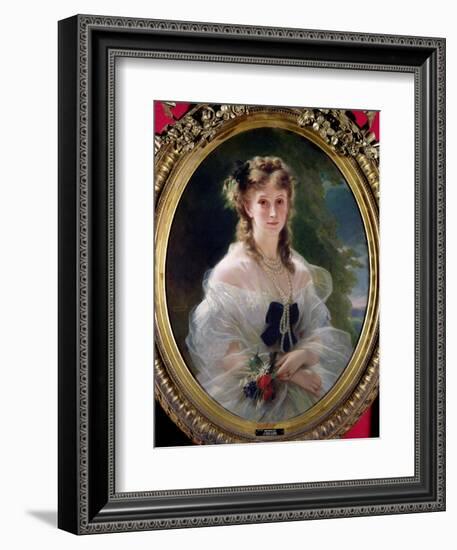 Portrait of Sophie Troubetskoy (1838-96) Countess of Morny, 1863-Franz Xaver Winterhalter-Framed Giclee Print