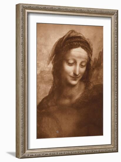 Portrait of St. Anne by Leonardo da Vinci-Bettmann-Framed Giclee Print