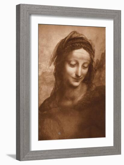 Portrait of St. Anne by Leonardo da Vinci-Bettmann-Framed Giclee Print