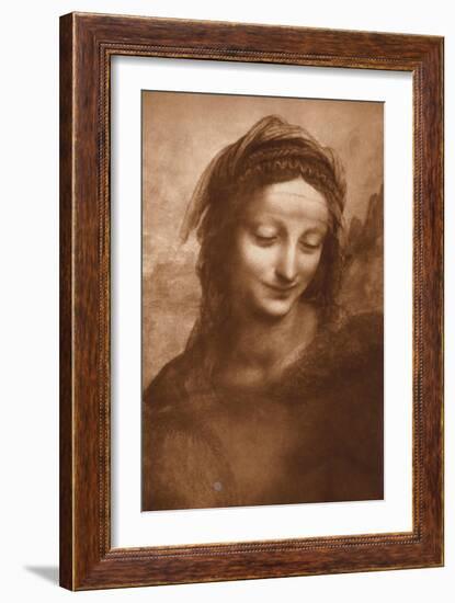 Portrait of St. Anne by Leonardo da Vinci-Bettmann-Framed Giclee Print