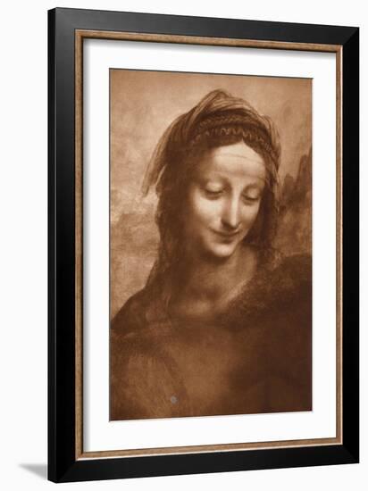 Portrait of St. Anne by Leonardo da Vinci-Bettmann-Framed Giclee Print