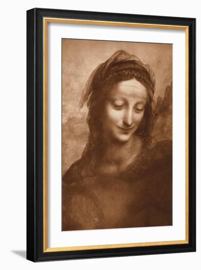 Portrait of St. Anne by Leonardo da Vinci-Bettmann-Framed Giclee Print