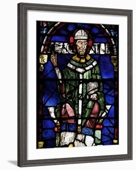 Portrait of St. Thomas Becket, Canterbury Cathedral, UNESCO World Heritage Site, England-Peter Barritt-Framed Photographic Print