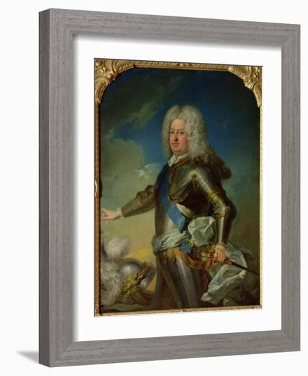 Portrait of Stanislas Lesczinski (1677-1766) King of Poland-Jean-Baptiste van Loo-Framed Giclee Print