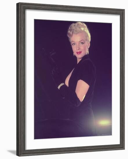 Portrait of Starlet Marilyn Monroe-Ed Clark-Framed Premium Photographic Print