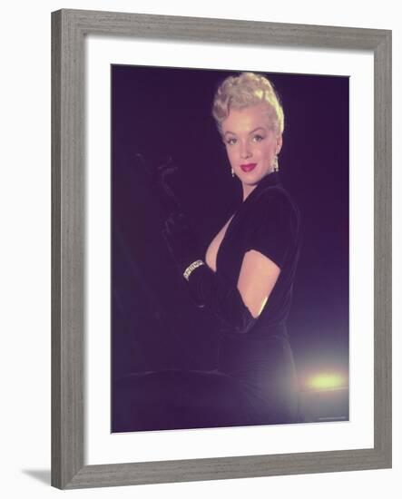 Portrait of Starlet Marilyn Monroe-Ed Clark-Framed Premium Photographic Print