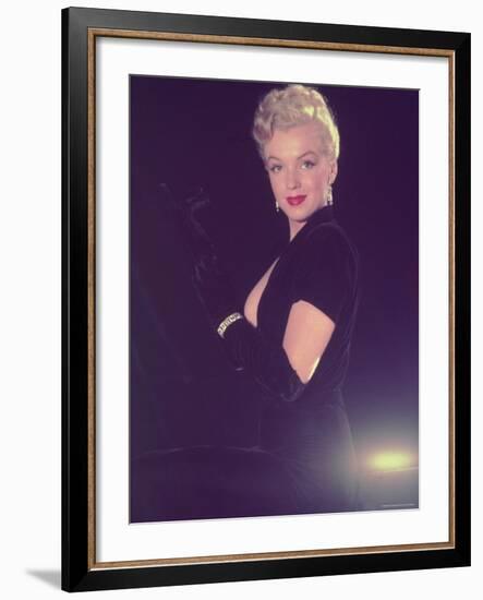 Portrait of Starlet Marilyn Monroe-Ed Clark-Framed Premium Photographic Print