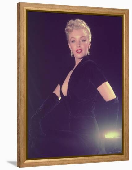 Portrait of Starlet Marilyn Monroe-Ed Clark-Framed Premier Image Canvas