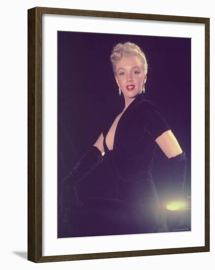 Portrait of Starlet Marilyn Monroe-Ed Clark-Framed Premium Photographic Print