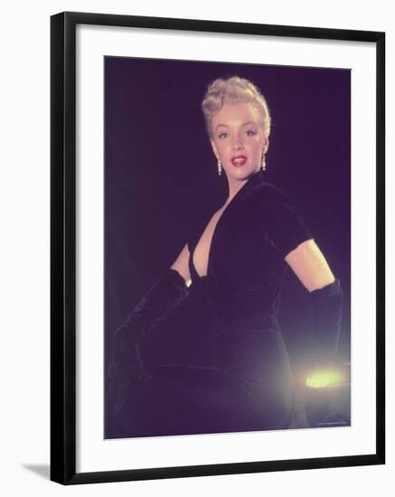 Portrait of Starlet Marilyn Monroe-Ed Clark-Framed Premium Photographic Print