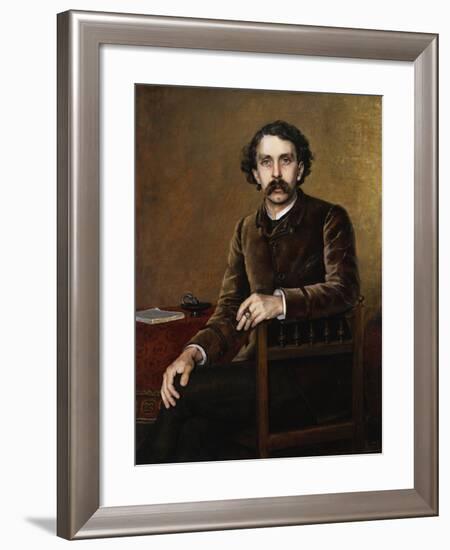 Portrait of Stephane Mallarme, the Poet-Francois Nardi-Framed Giclee Print