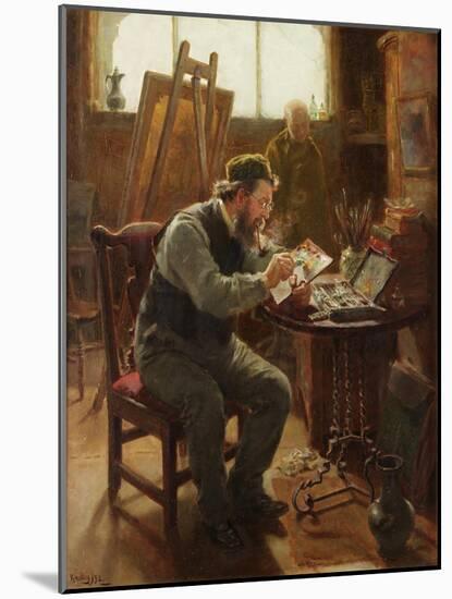 Portrait of Stephen Brownlow, 1892-Ralph Hedley-Mounted Giclee Print