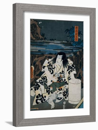 Portrait of Sugimoyo Sasanojo-Utagawa Kunisada-Framed Giclee Print