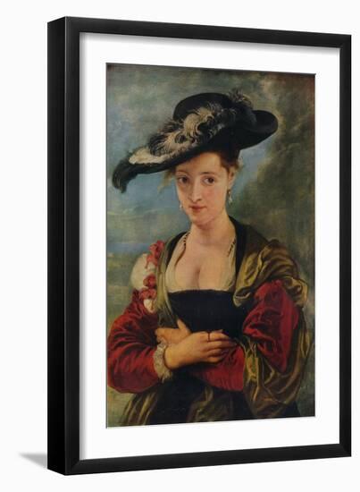 Portrait of Susanna Lunden, (Le Chapeau De Paille), C1622-Peter Paul Rubens-Framed Giclee Print