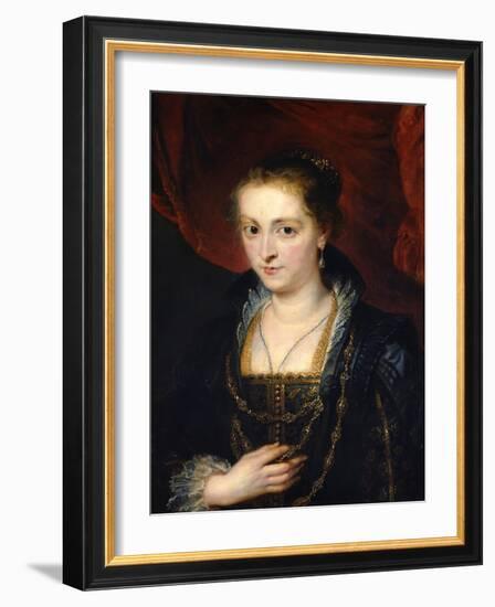 Portrait of Suzanne Fourment, 17th Century-Peter Paul Rubens-Framed Giclee Print