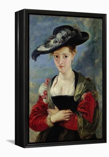 Portrait of Suzanne Fourment (Also Called The Straw Hat)-Peter Paul Rubens-Framed Premier Image Canvas