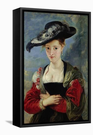 Portrait of Suzanne Fourment (Also Called The Straw Hat)-Peter Paul Rubens-Framed Premier Image Canvas