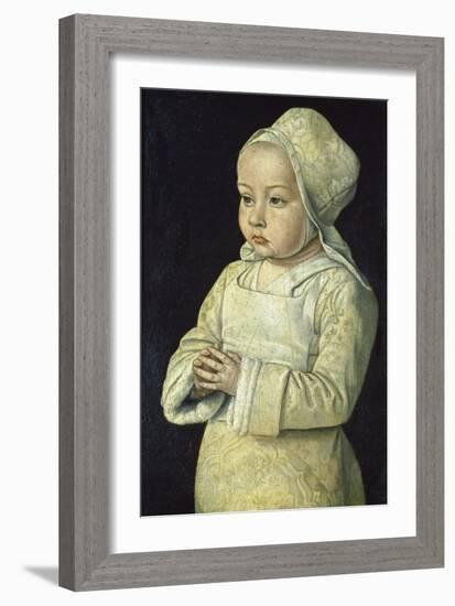 Portrait of Suzanne of Bourbon (Named the Praying Child), 1492-93-Jean Hey-Framed Giclee Print