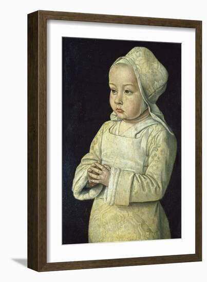 Portrait of Suzanne of Bourbon (Named the Praying Child), 1492-93-Jean Hey-Framed Giclee Print