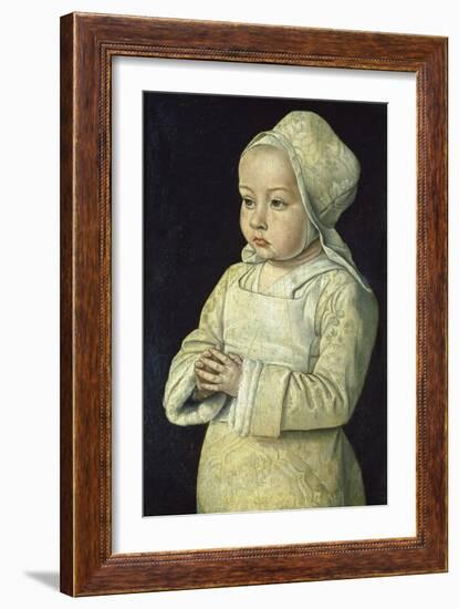 Portrait of Suzanne of Bourbon (Named the Praying Child), 1492-93-Jean Hey-Framed Giclee Print