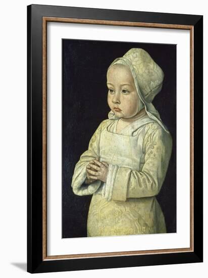 Portrait of Suzanne of Bourbon (Named the Praying Child), 1492-93-Jean Hey-Framed Giclee Print