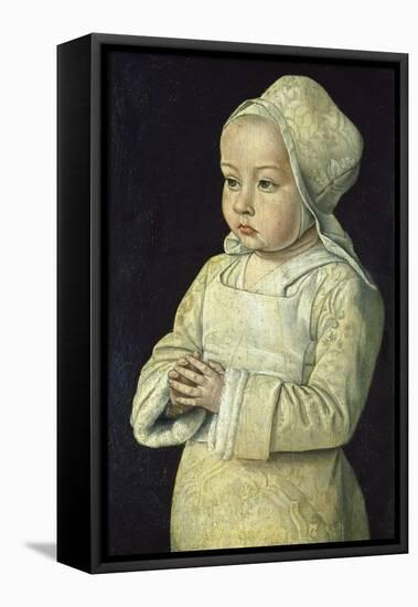 Portrait of Suzanne of Bourbon (Named the Praying Child), 1492-93-Jean Hey-Framed Premier Image Canvas