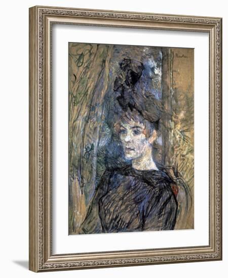 Portrait of Suzanne Valadon, 1885-Henri de Toulouse-Lautrec-Framed Giclee Print